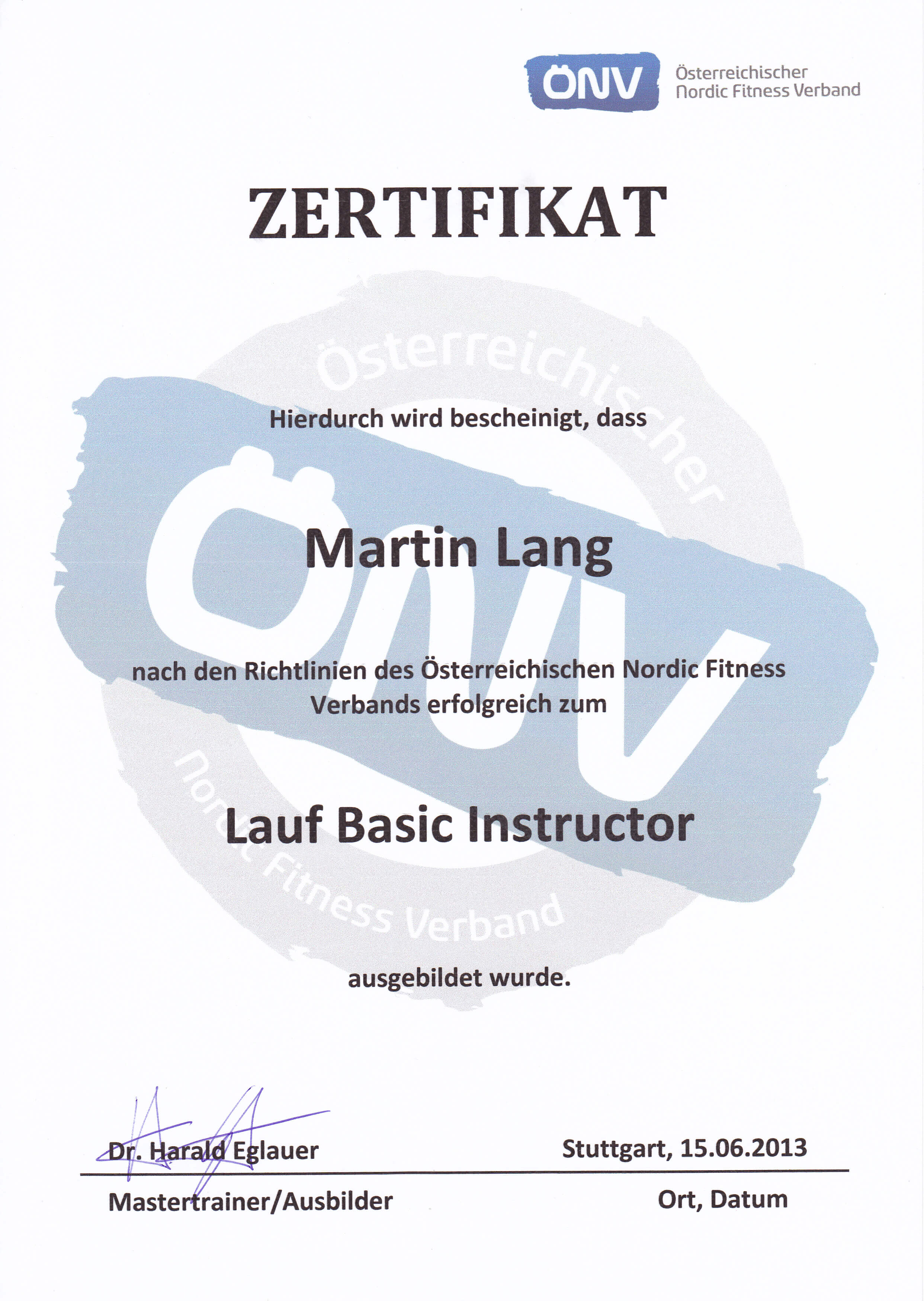 Lauf Basic Instructor